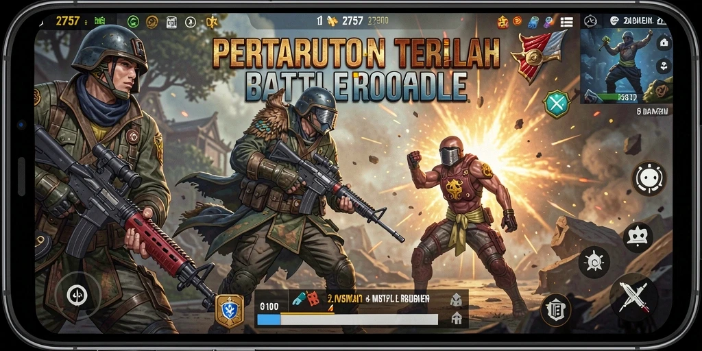 Screenshot gameplay <strong>2757</strong> dengan aksi pertarungan yang mendebarkan.