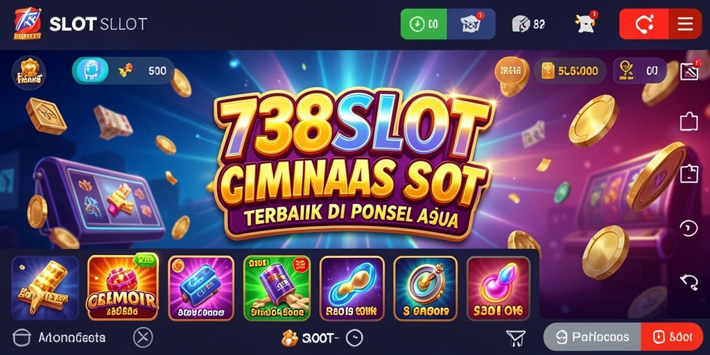 Tampilan gameplay menarik dari 738SLOT yang penuh warna.