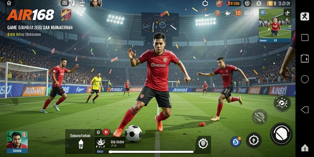 Screenshot gameplay <strong>AIR168</strong> yang menampilkan aksi seru dalam pertandingan olahraga.