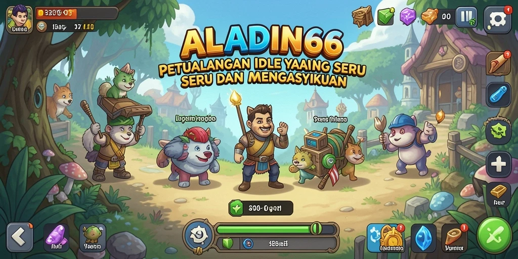 Tampilan gameplay ALADIN66 yang menarik dan penuh warna.