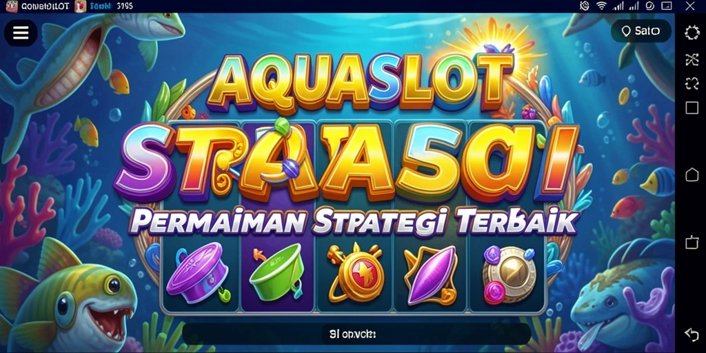 Screenshot menampilkan gameplay mendebarkan AQUASLOT dengan slot-strategi yang menarik.