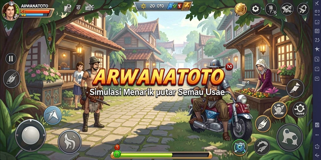 Screenshot ARWANATOTO menampilkan gameplay yang menarik dan penuh warna.