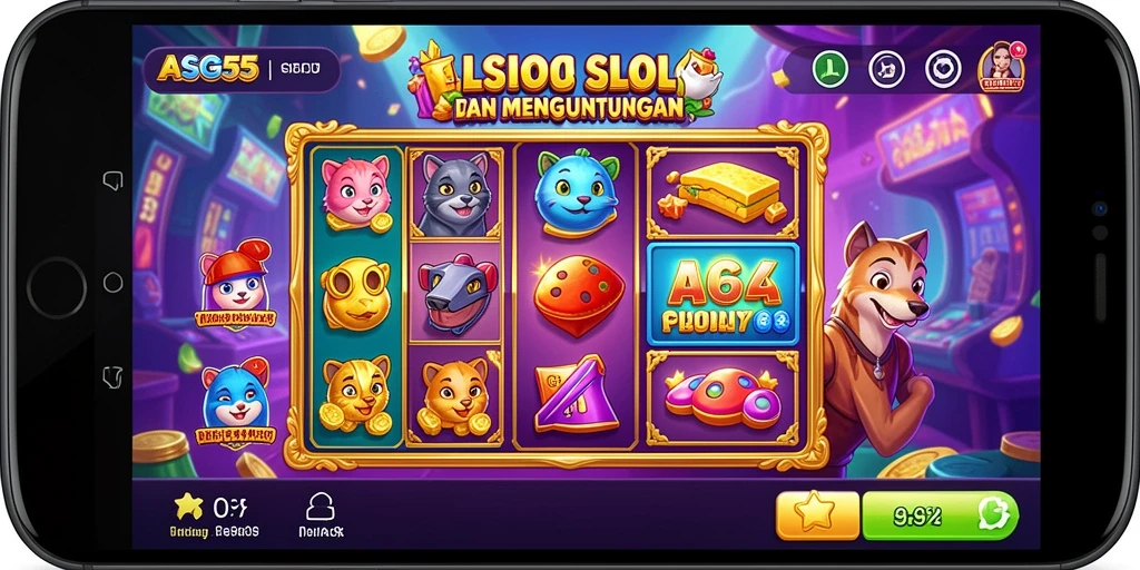 Tampilan menarik dari gameplay ASG55 dengan tema slot yang beragam.