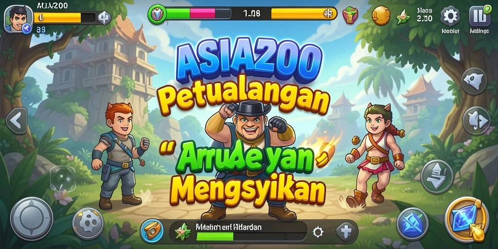 Gameplay seru ASIA200 yang penuh tantangan dan warna.