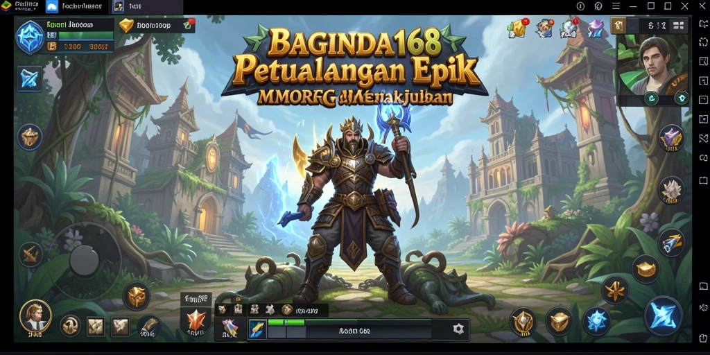 Tampilan gameplay epik dalam BAGINDA168 dengan pertarungan tak terlupakan.