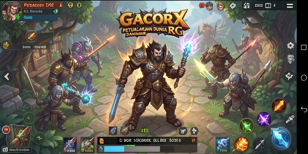 Tampilan gameplay GACORX yang seru dan mendebarkan.