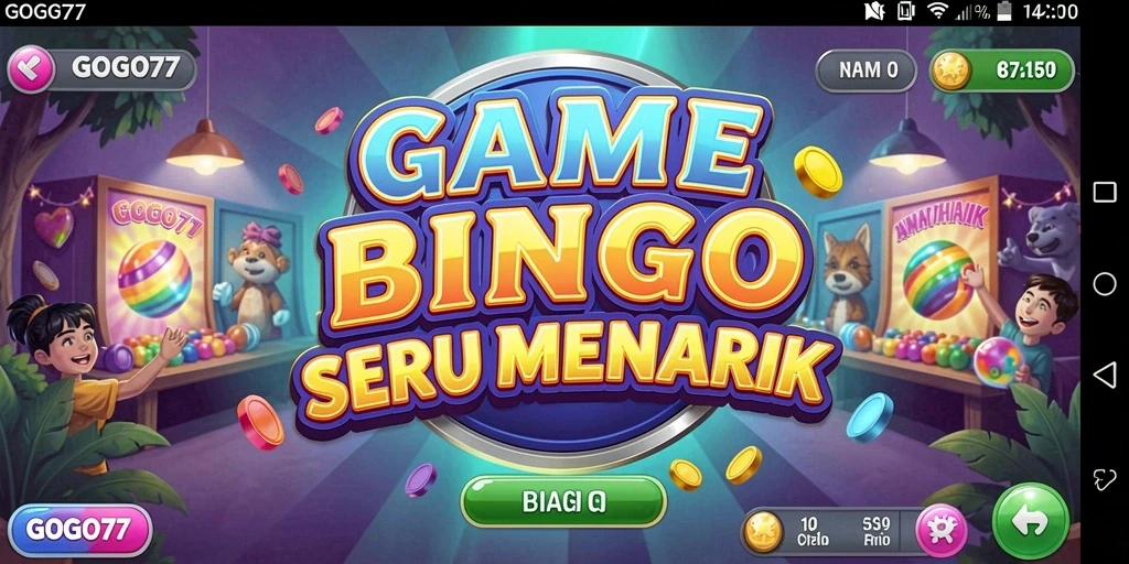 Screenshot GOGO77 menampilkan gameplay seru Bingo yang menyenangkan.