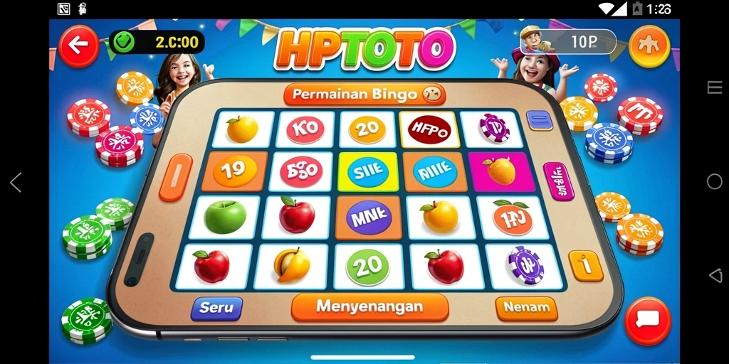 Gameplay seru HPTOTO dengan Bingo yang menarik.