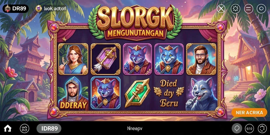 Tampilan gameplay IDR89 yang penuh warna dan seru.