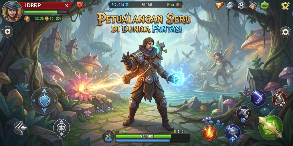 Tampilan menarik dari gameplay IDRRP dengan suasana petualangan yang mendebarkan.