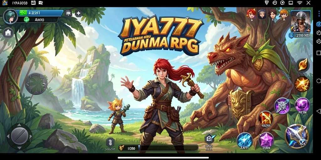 Tangkapan layar gameplay IYA777 yang menunjukkan aksi pertempuran RPG.