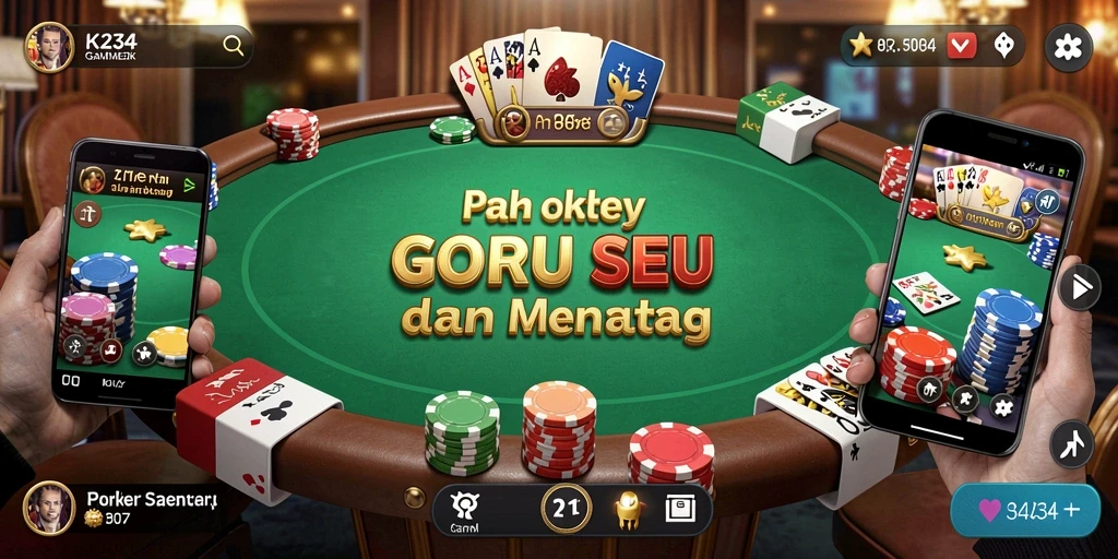 Tampilan gameplay Poker K234 yang menarik dan seru.