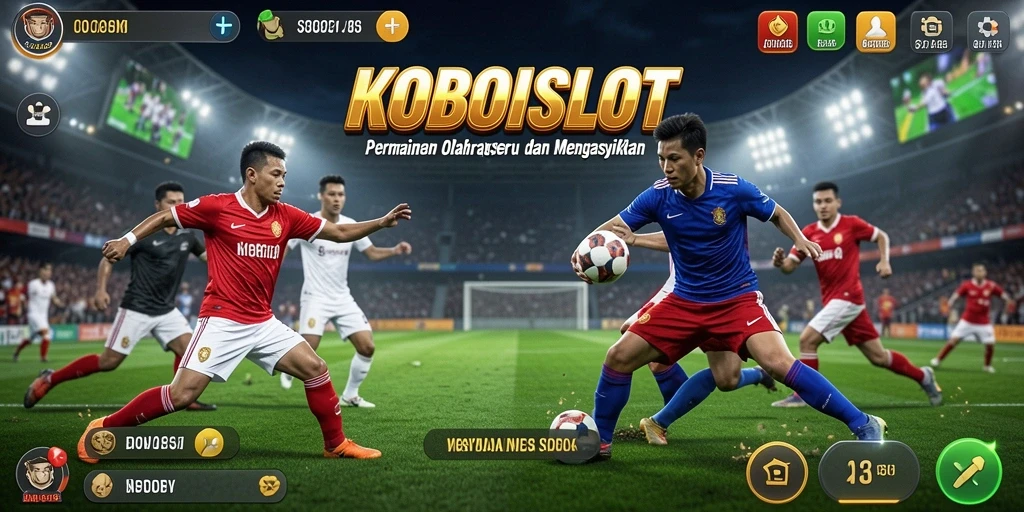 Screenshot yang menunjukkan pengalaman bermain olahraga yang mendebarkan.