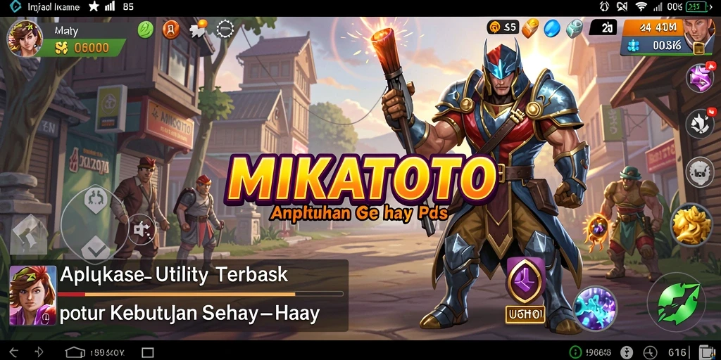 Tampilan antarmuka MIKATOTO yang user-friendly dan modern.