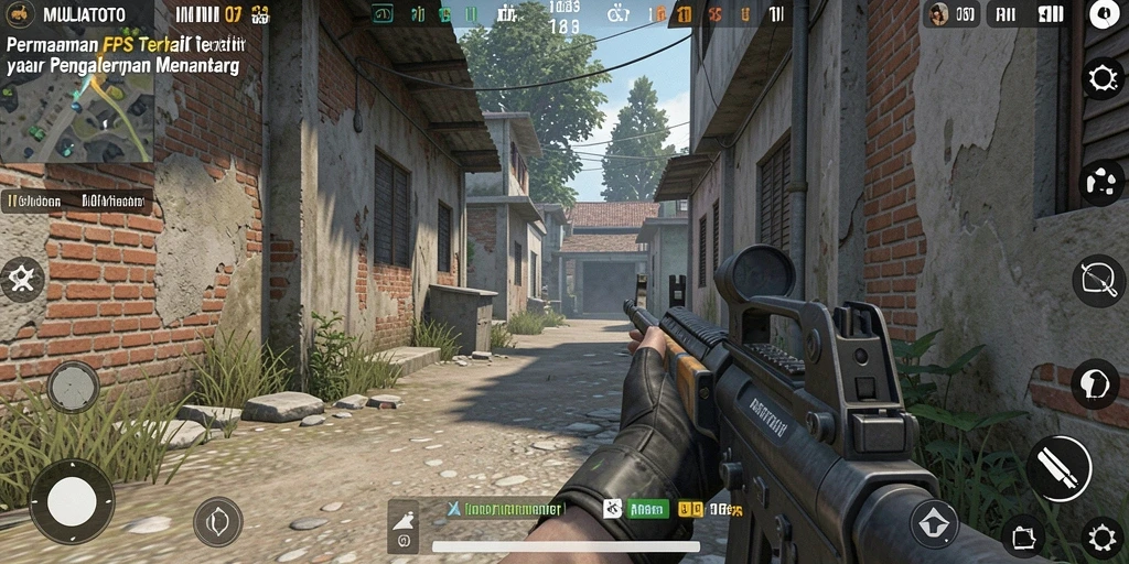 Tangkapan layar dari gameplay seru MULIATOTO di medan perang.