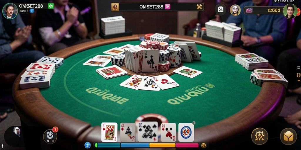 Tampilan gameplay seru dan menantang di OMSET288 QiuQiu.
