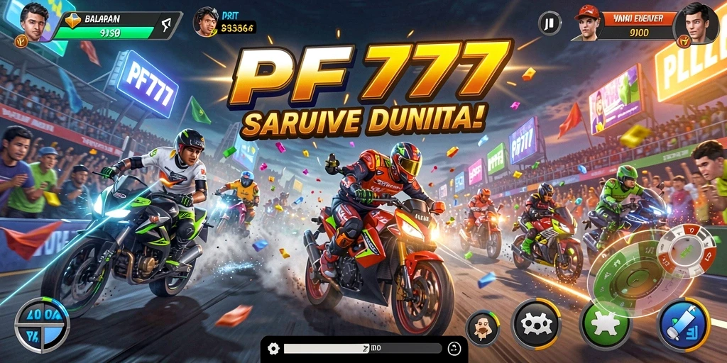 Gameplay balapan yang seru dan mendebarkan di PF777.