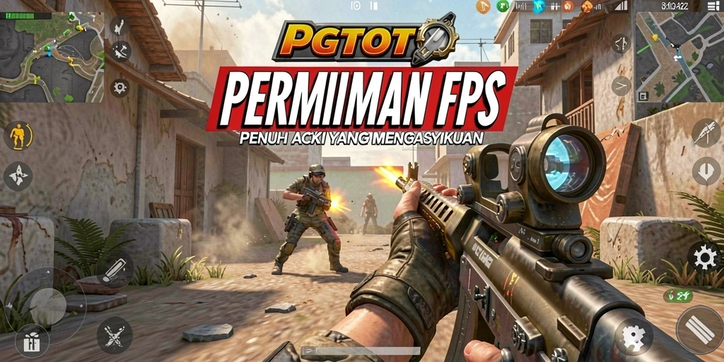 Tampilan seru gameplay PGTOTO dalam pertempuran FPS.