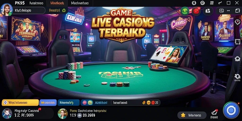 Gameplay seru Live Casino PK95 dengan dealer profesional.