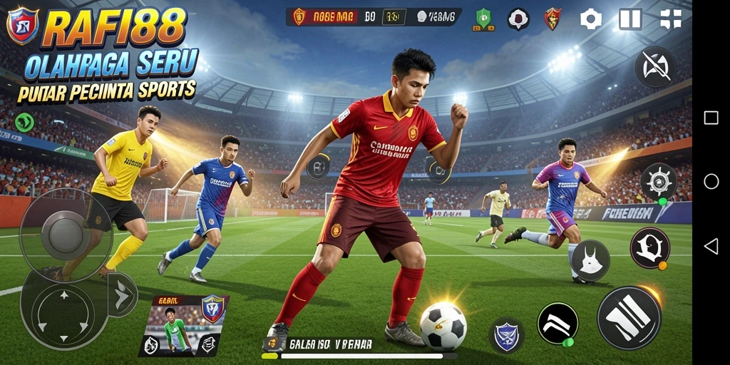 Tampilan gameplay seru dari game olahraga RAFI88.