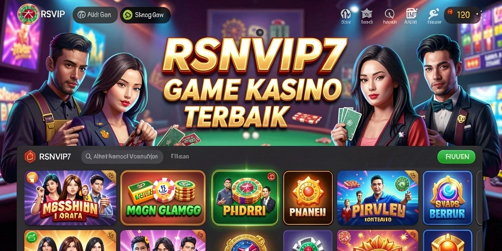 Tampilan gameplay seru di RSNVIP7 dengan berbagai jenis permainan Kasino.
