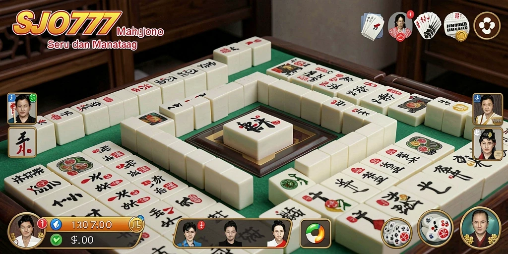 Tangkapan layar SJO777 dengan gameplay Mahjong yang mengasyikkan.