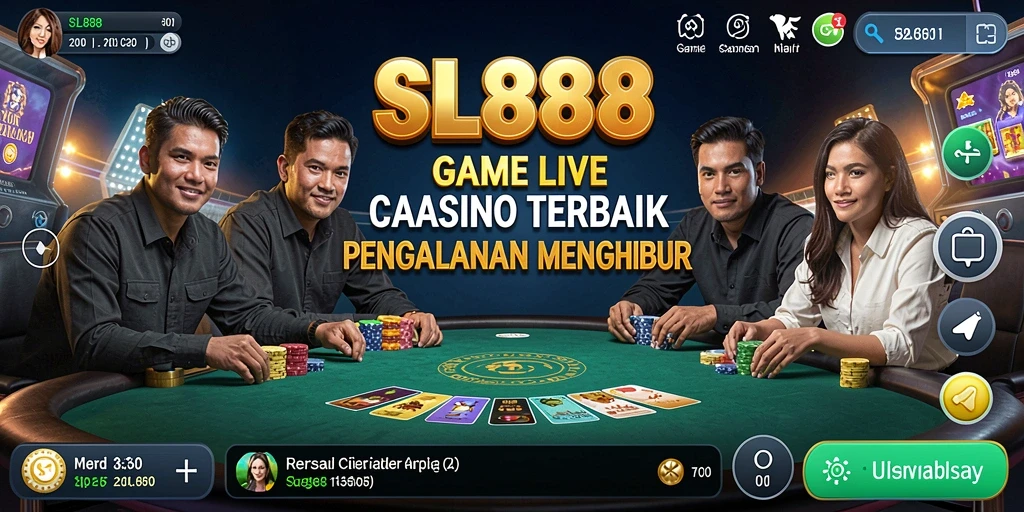 Tampilan gameplay Live Casino yang menarik dan interaktif di SL888.
