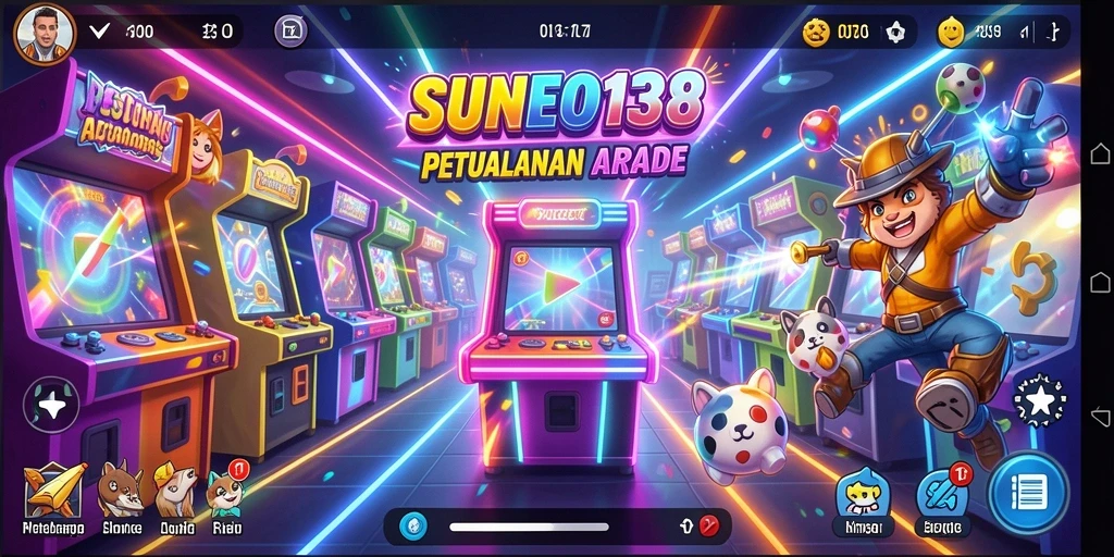 Tangkapan layar gameplay SUNEO138 menampilkan aksi seru di dunia arcade.