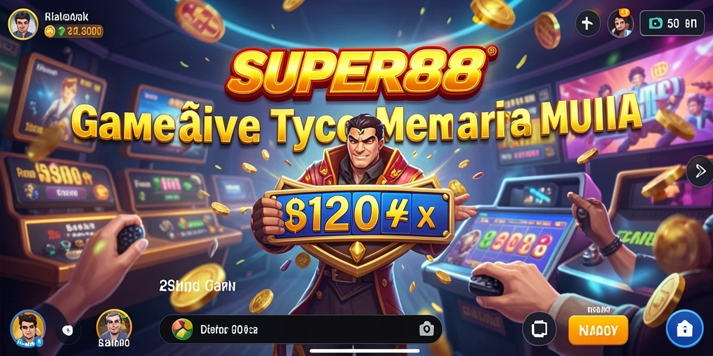 Tampilan gameplay SUPER88 dengan elemen Tycoon yang menarik.