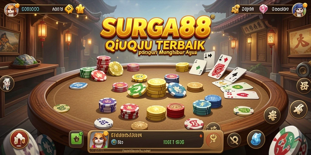 Screenshot SURGA88 menampilkan gameplay menarik dari QiuQiu.