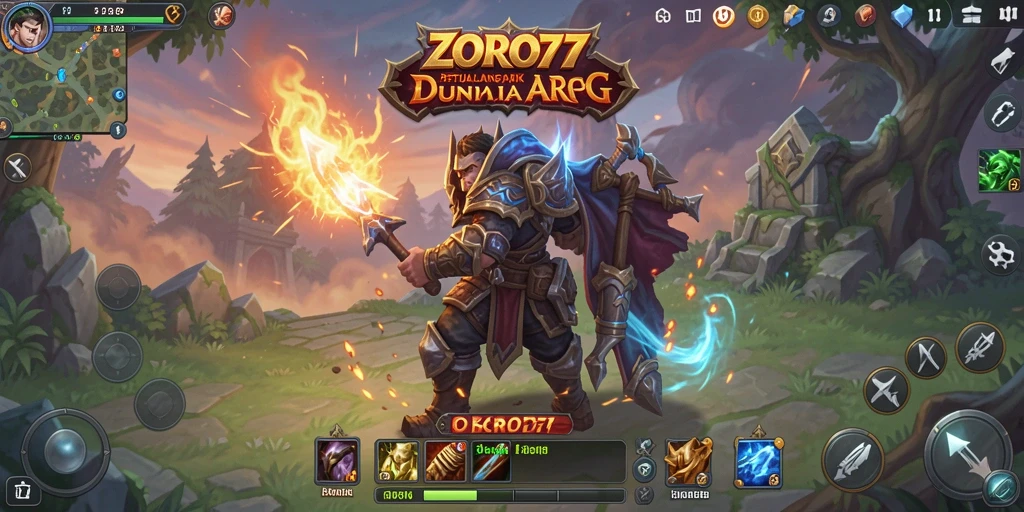 Gameplay seru ZORO77 dengan aksi mendebarkan.